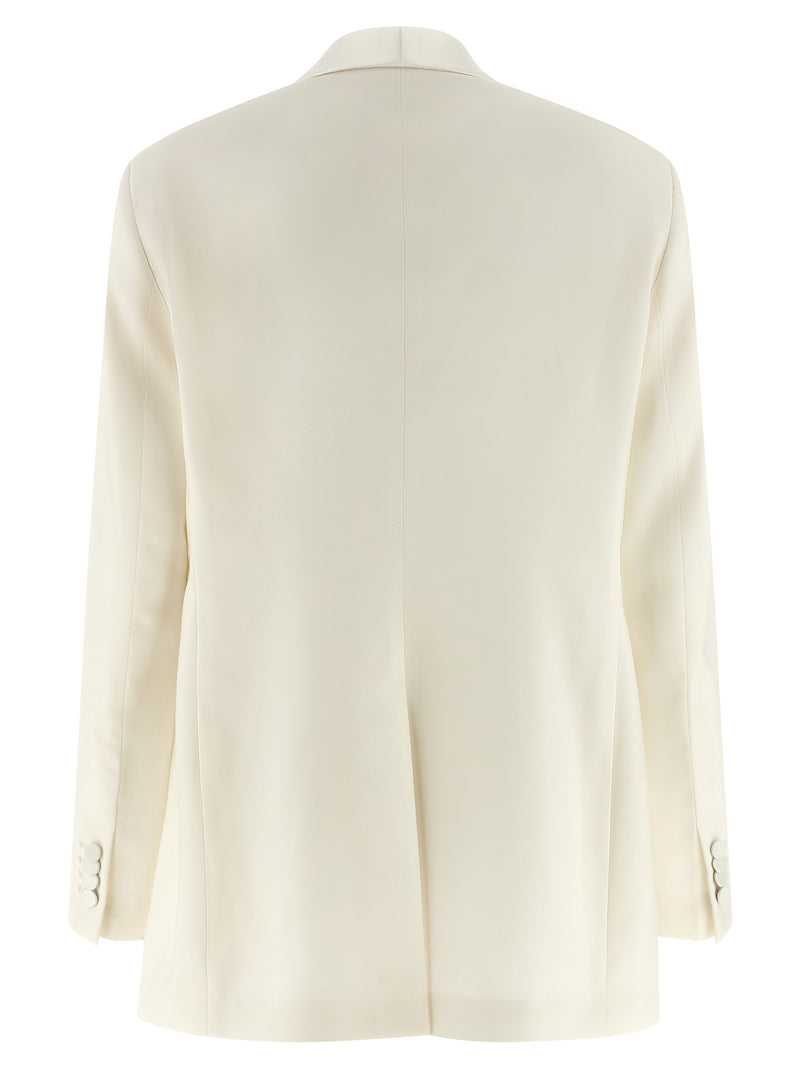 Costume deux pièces Tagliatore blanc en laine vierge