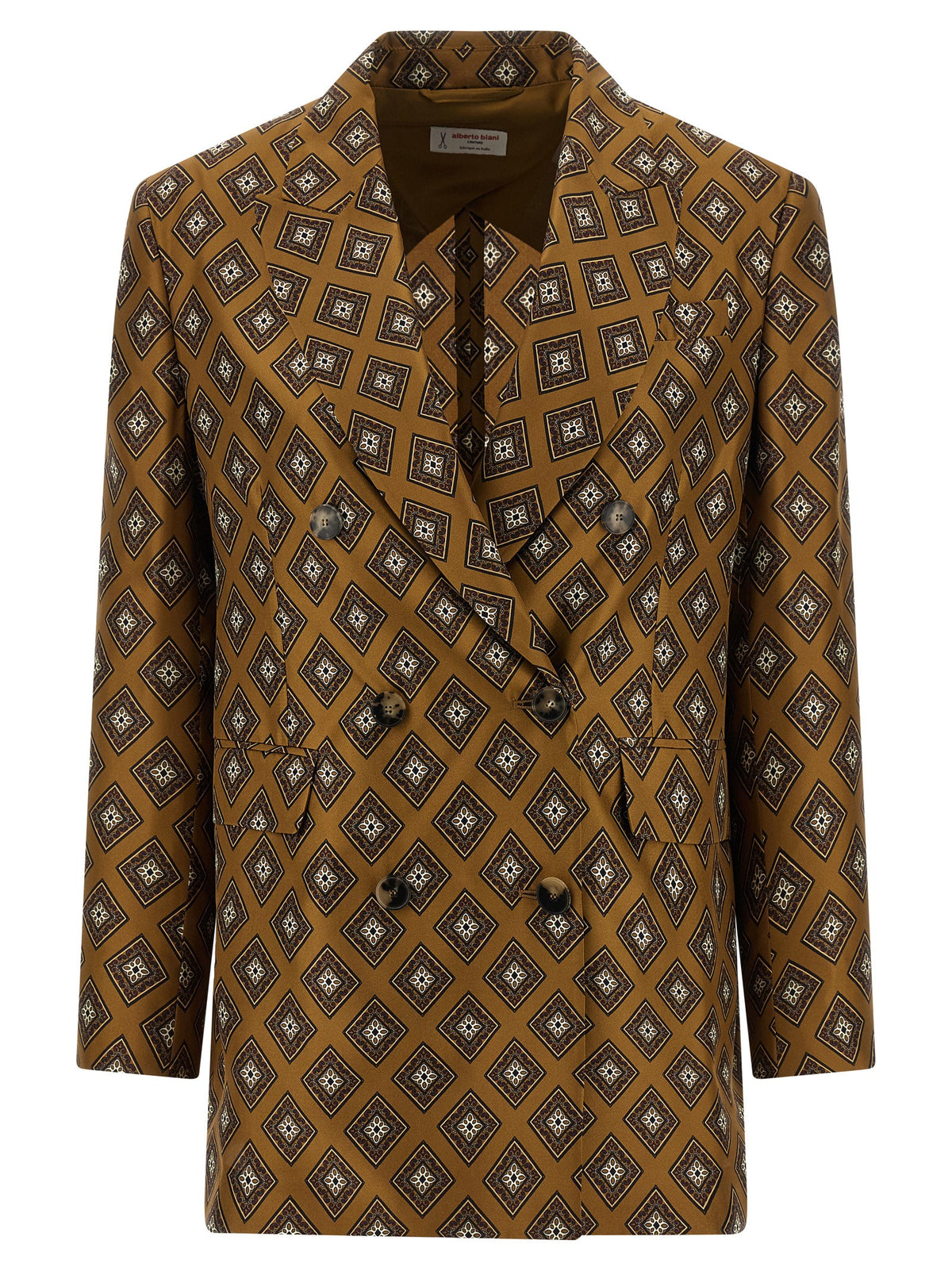 Alberto Biani Blazer en Soie Marron
