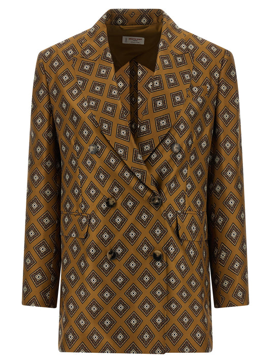 Alberto Biani Blazer en Soie Marron