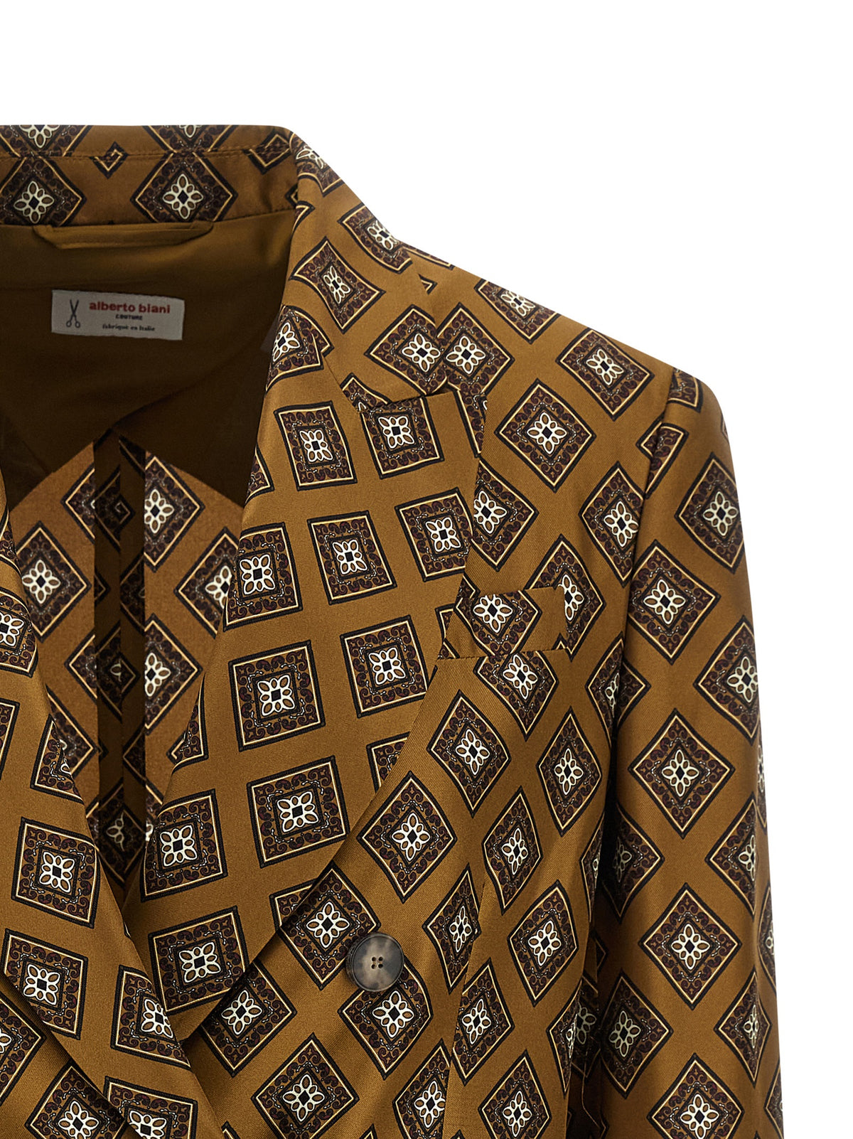 Alberto Biani Blazer en Soie Marron