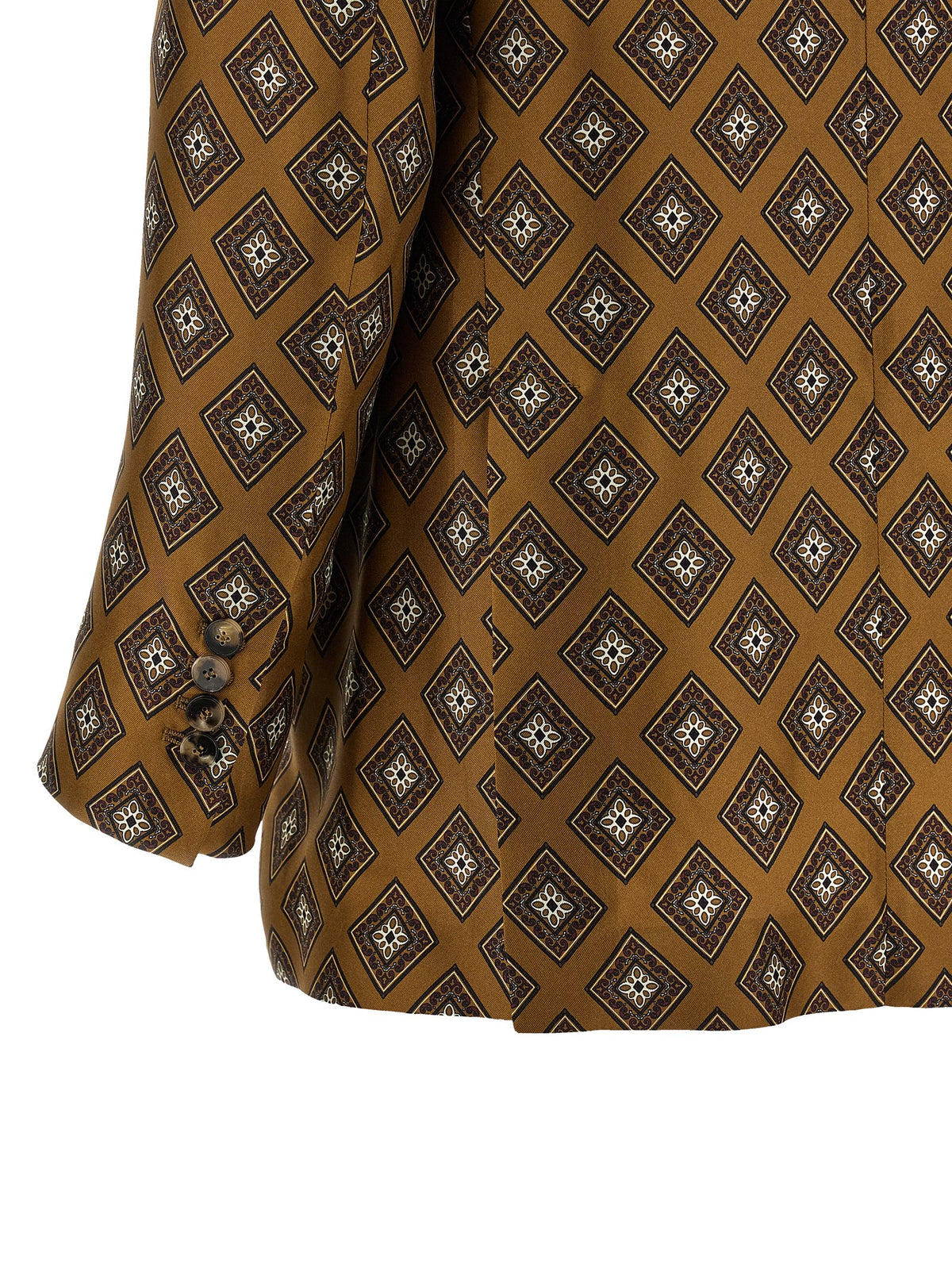 Alberto Biani Blazer en Soie Marron
