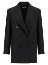 Veste blazer noire Alberto Biani en viscose