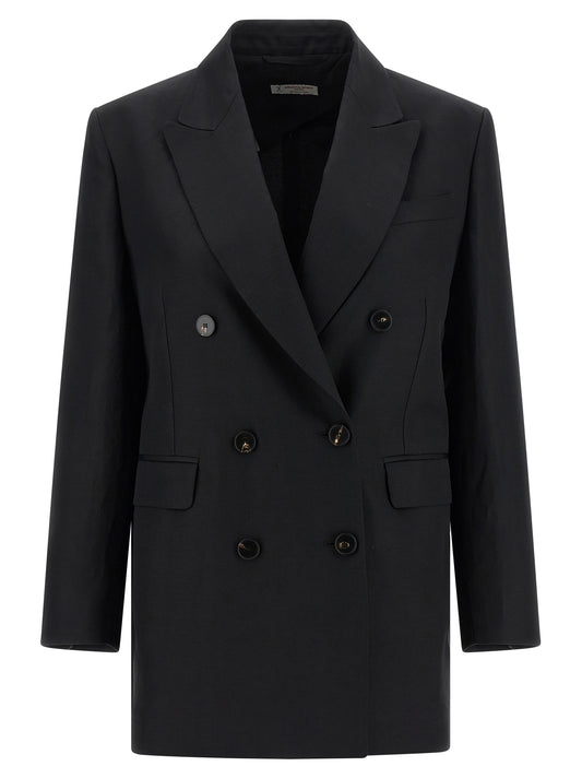 Veste blazer noire Alberto Biani en viscose
