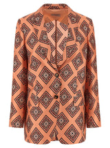Blazer en soie multicolore Alberto Biani