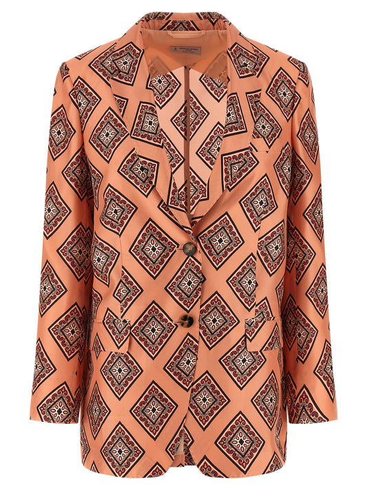 Blazer en soie multicolore Alberto Biani