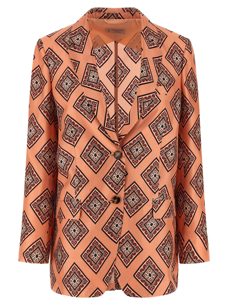 Blazer en soie multicolore Alberto Biani