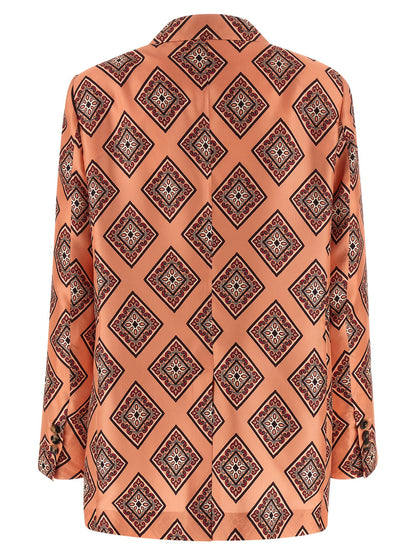 Alberto Biani Multicolor Silk Blazer