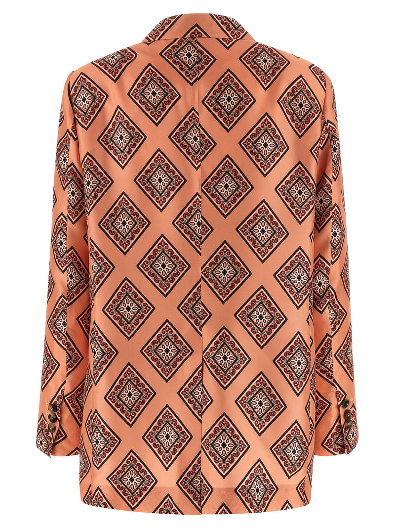 Blazer en soie multicolore Alberto Biani