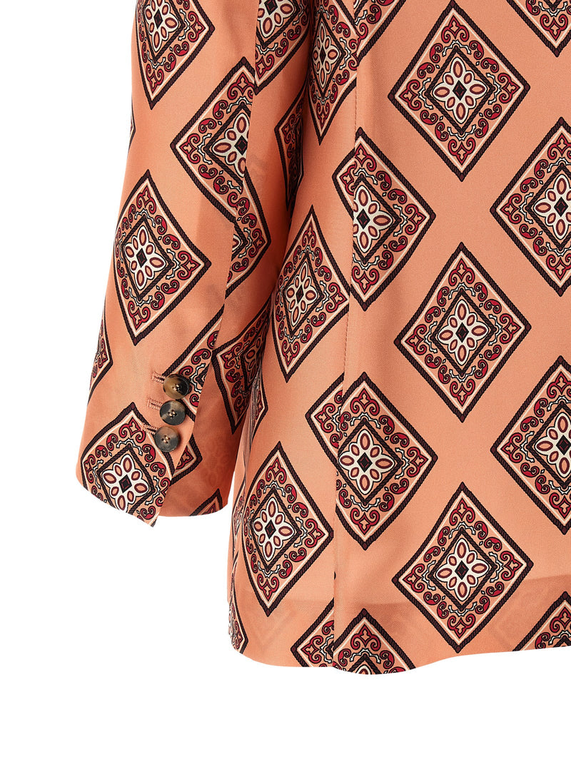 Blazer en soie multicolore Alberto Biani