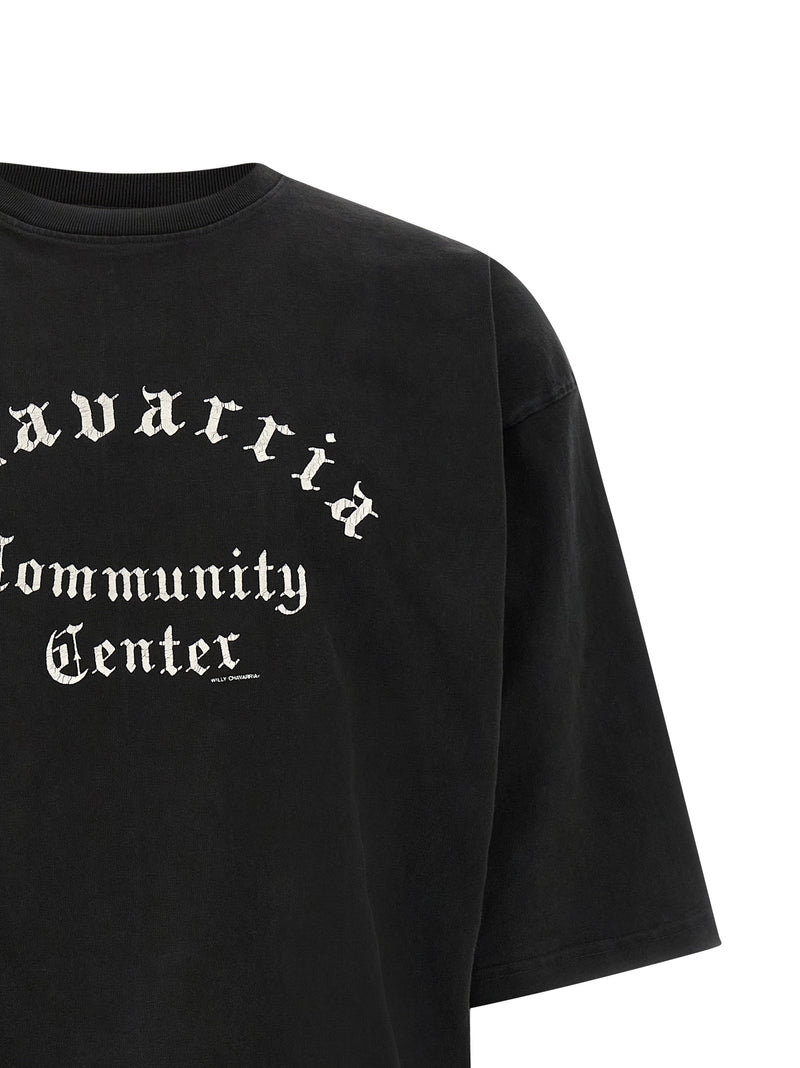 WILLY CHAVARRIA Black Cotton T-Shirt for Men