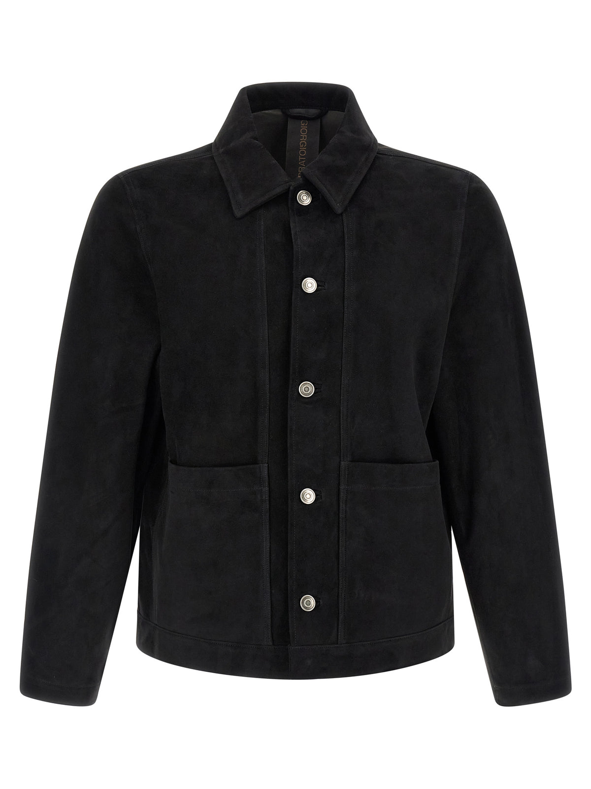 GIORGIO BRATO Blouson en cuir suédé noir