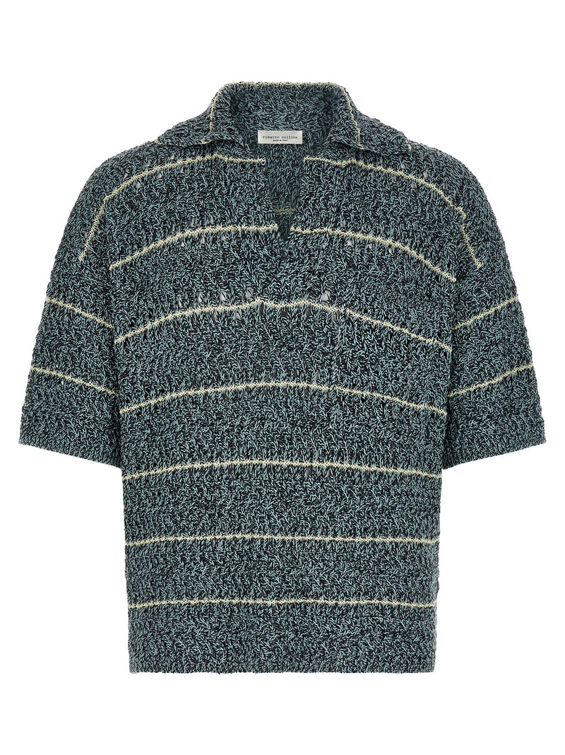 Polo en coton multicolore Roberto Collina