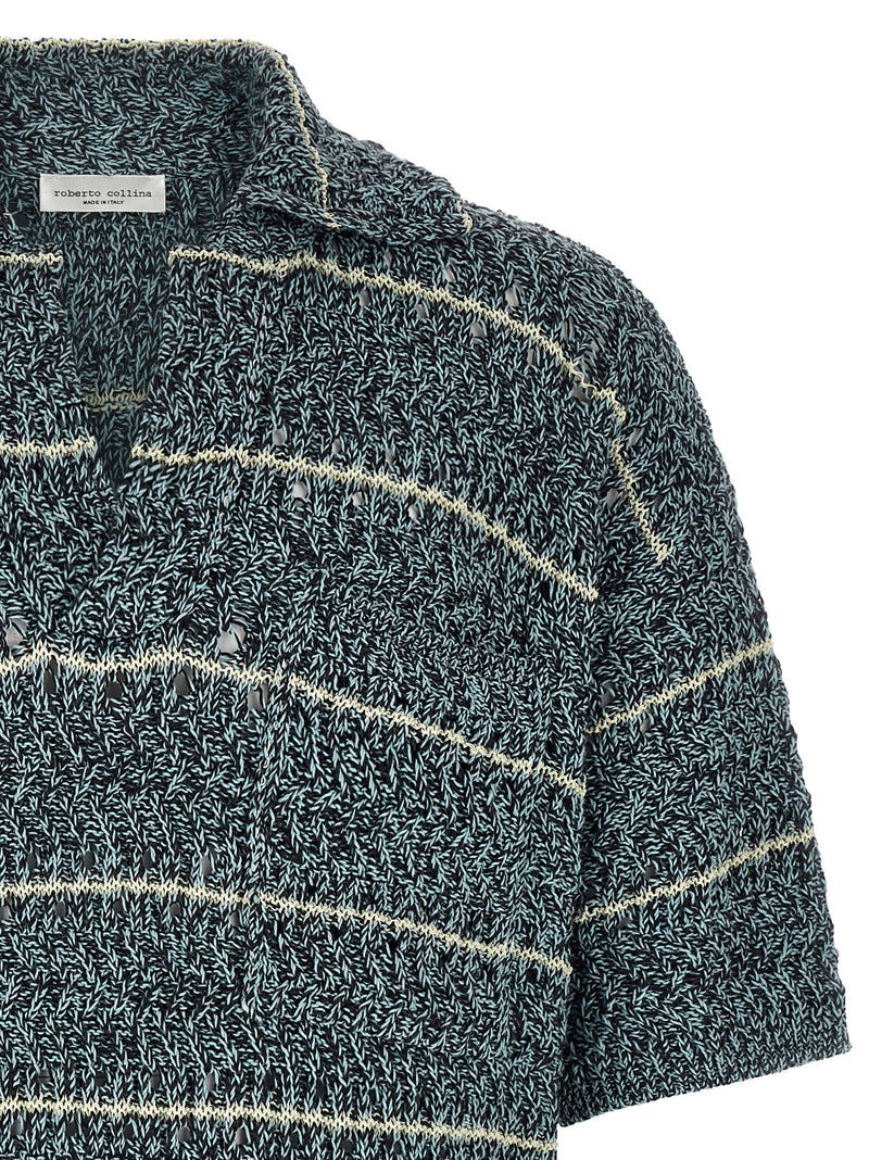 Polo en coton multicolore Roberto Collina