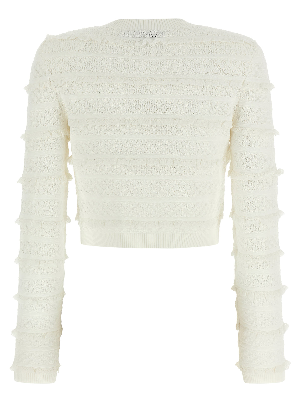 Cardigan Self-Portrait en viscose blanc