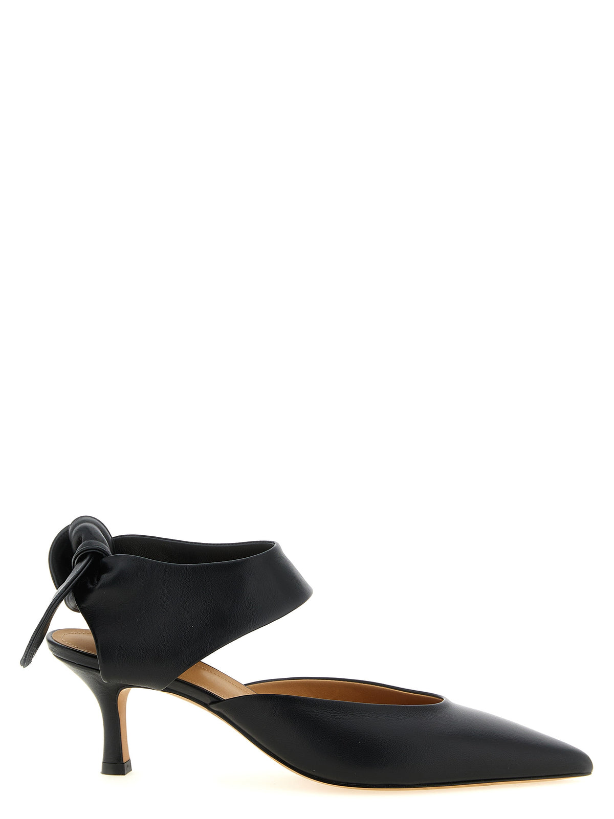 Escarpins ODISSI en cuir d'agneau noir à talon moyen