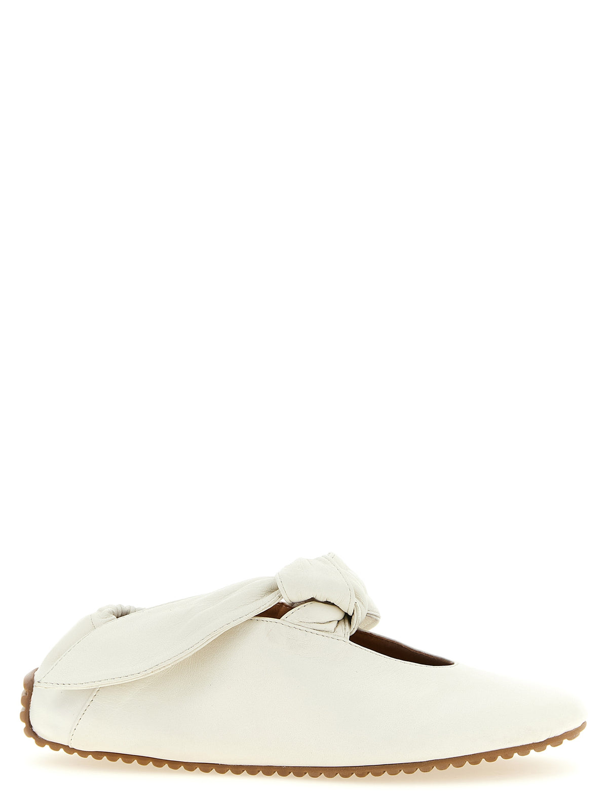 ODISSI White Lamb Leather Ballet Flats - Chic and Comfortable