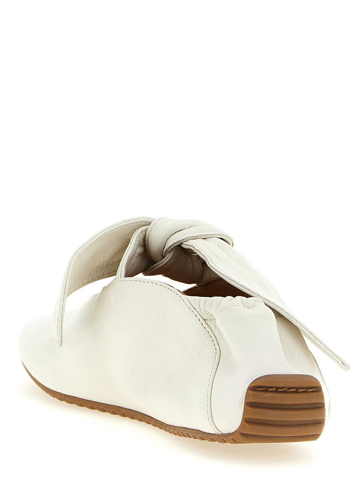ODISSI White Lamb Leather Ballet Flats - Chic and Comfortable