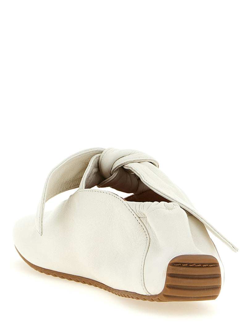 ODISSI White Lamb Leather Ballet Flats - Chic and Comfortable