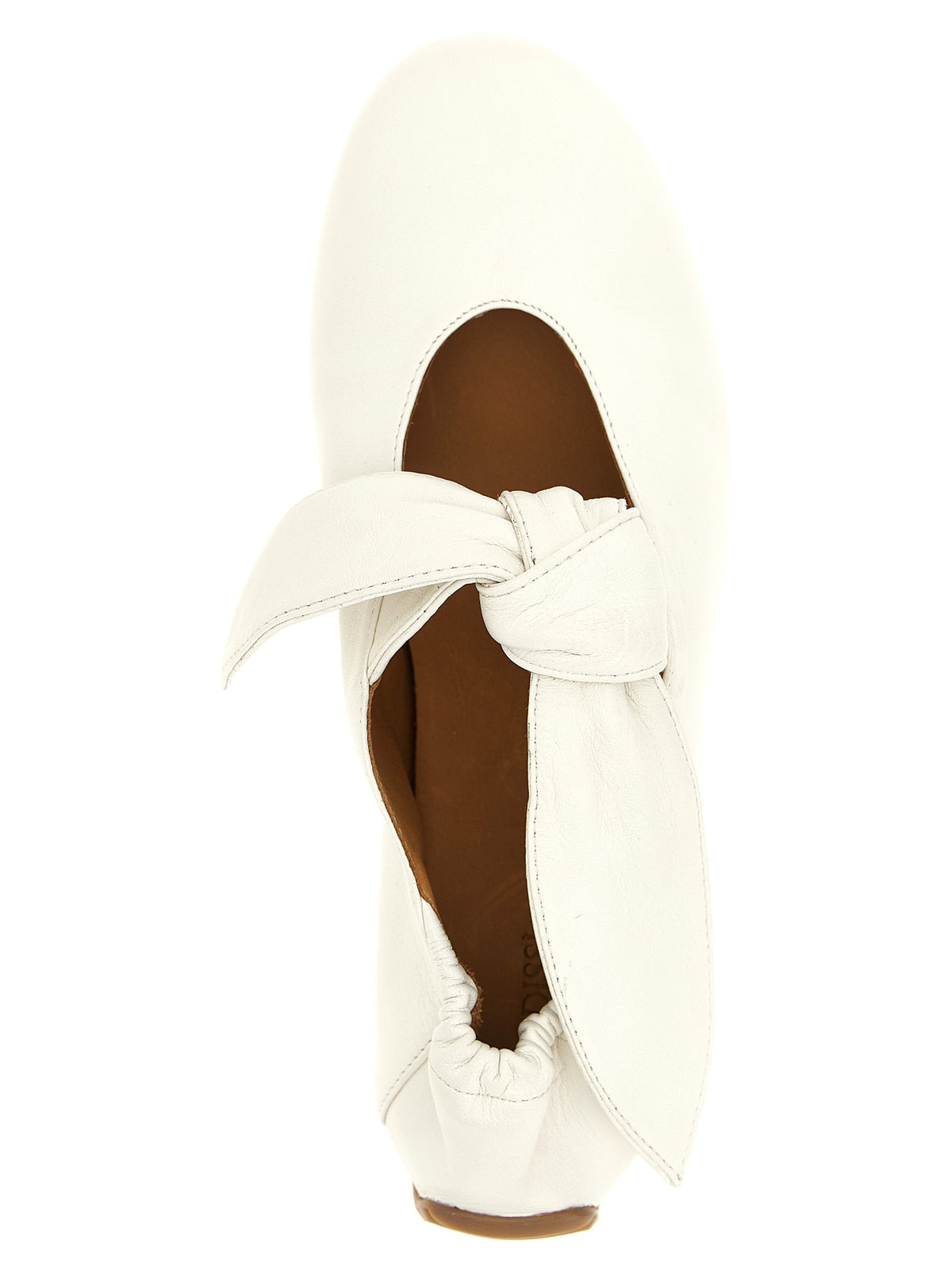 ODISSI White Lamb Leather Ballet Flats - Chic and Comfortable