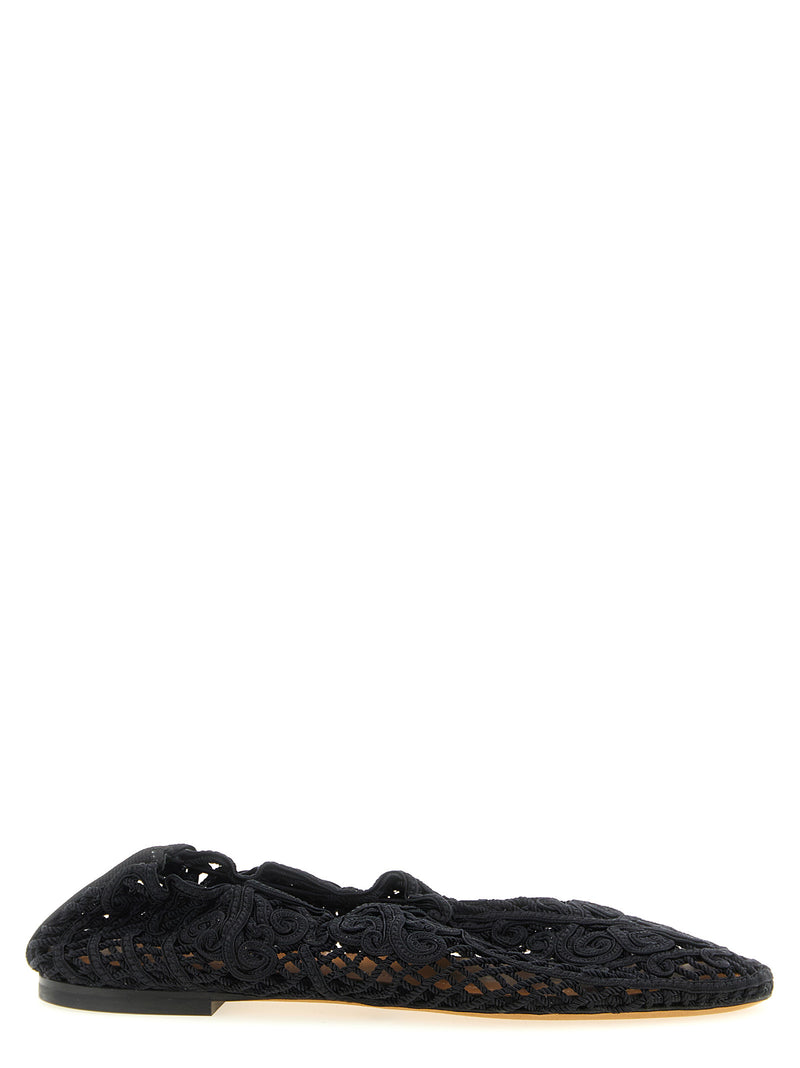 Ballerines noires en polyester ODISSI