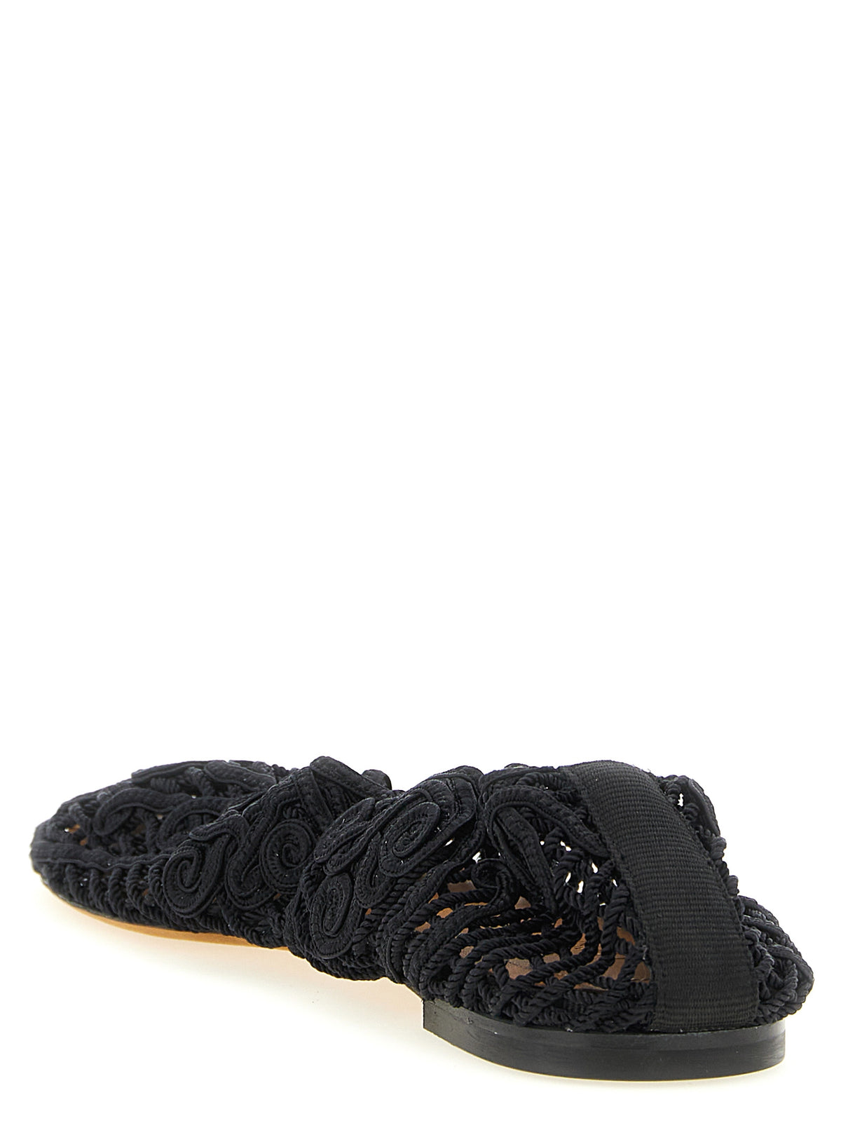 Ballerines noires en polyester ODISSI