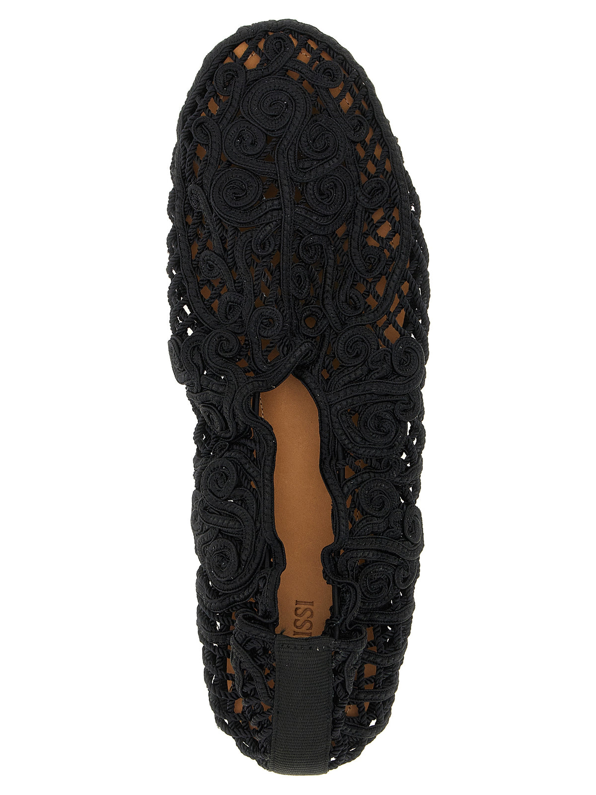 Ballerines noires en polyester ODISSI