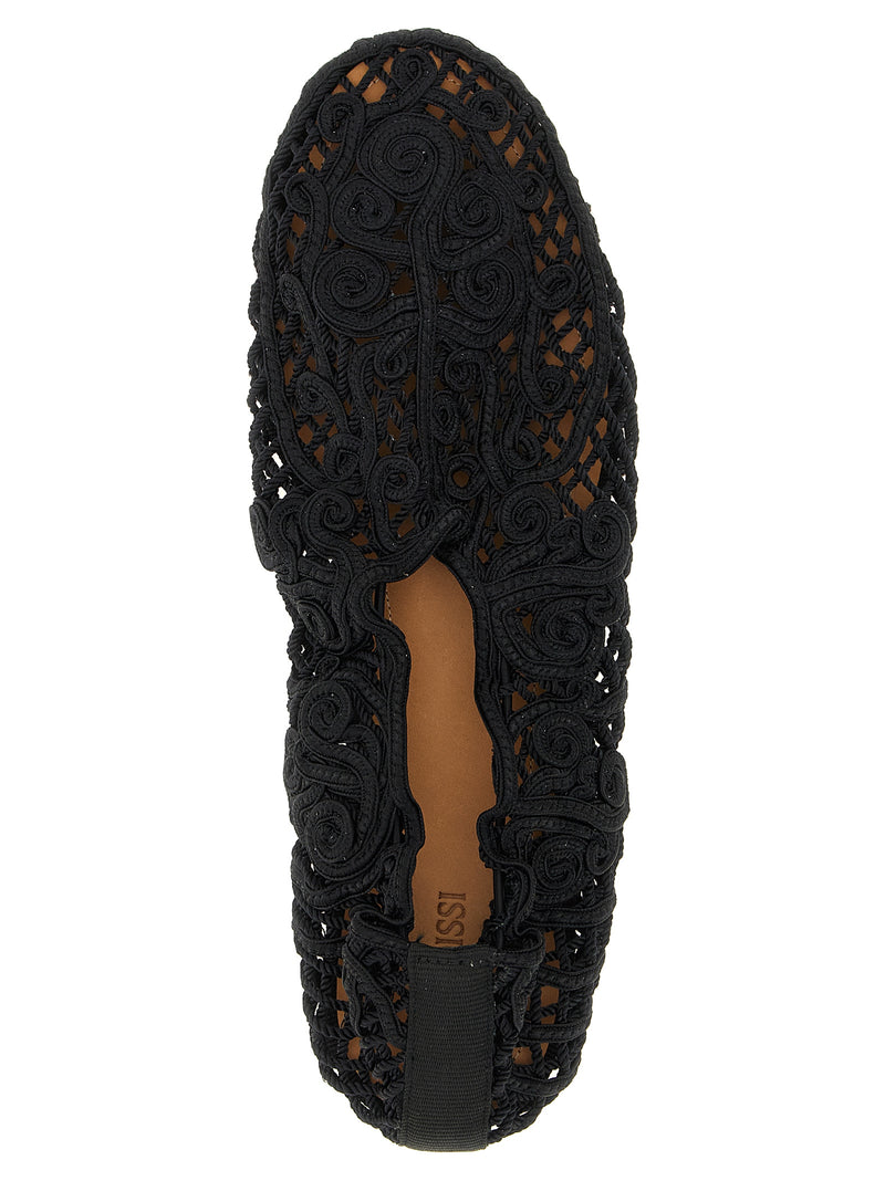 Ballerines noires en polyester ODISSI