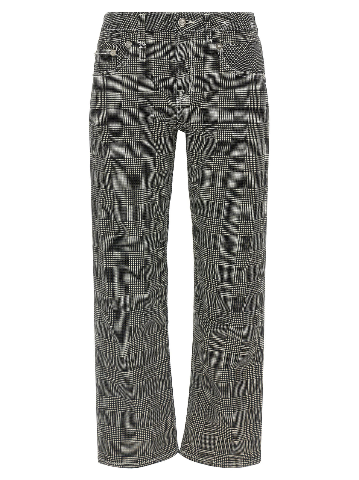 Pantalon décontracté bicolore en coton R13