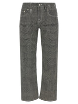 Pantalon décontracté bicolore en coton R13