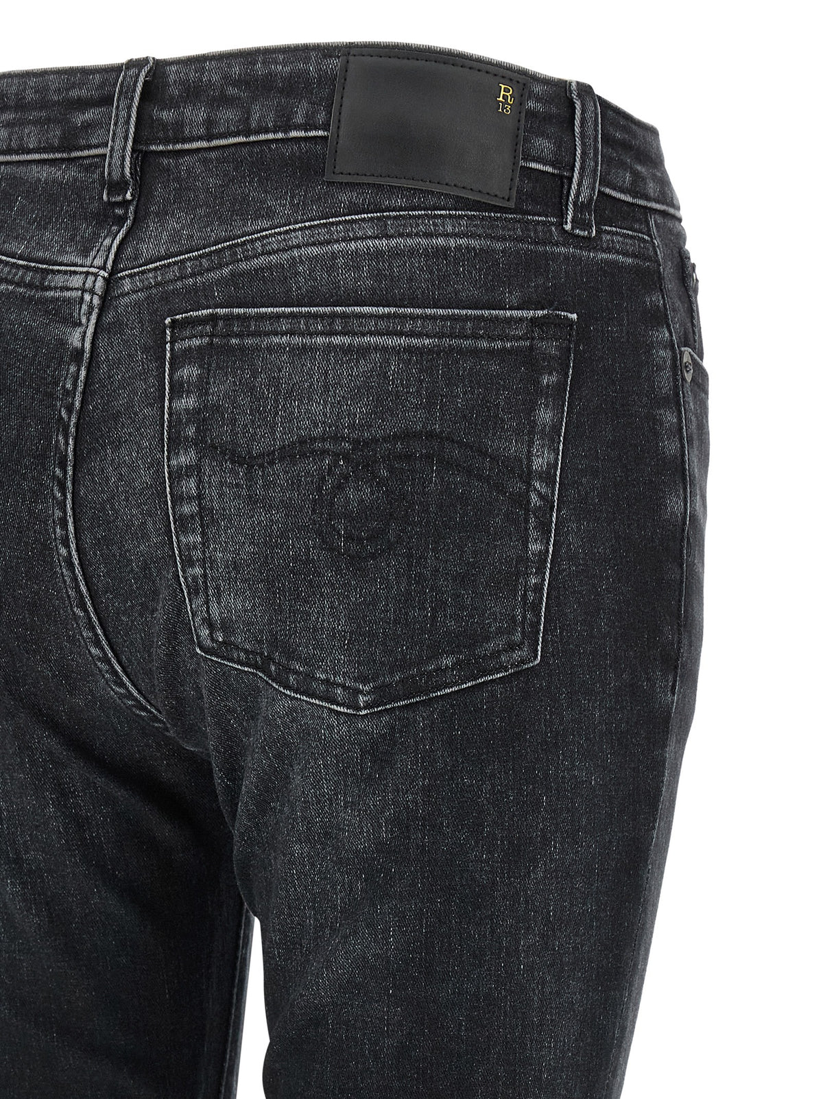 Jean en denim de coton noir R13