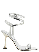 Sandales à talons aiguilles Stuart Weitzman en polyéthylène argenté