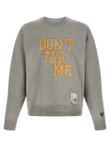 Sweat-shirt en coton gris Maison Mihara Yasuhiro