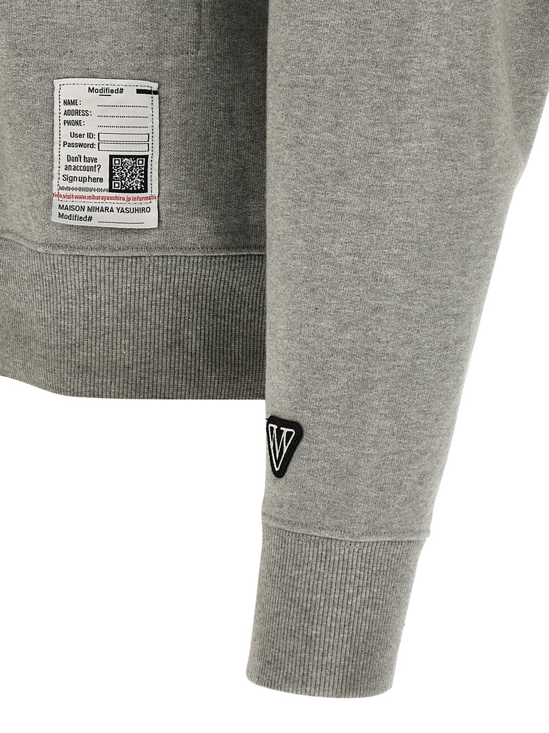 Maison Mihara Yasuhiro Gray Cotton Sweatshirt