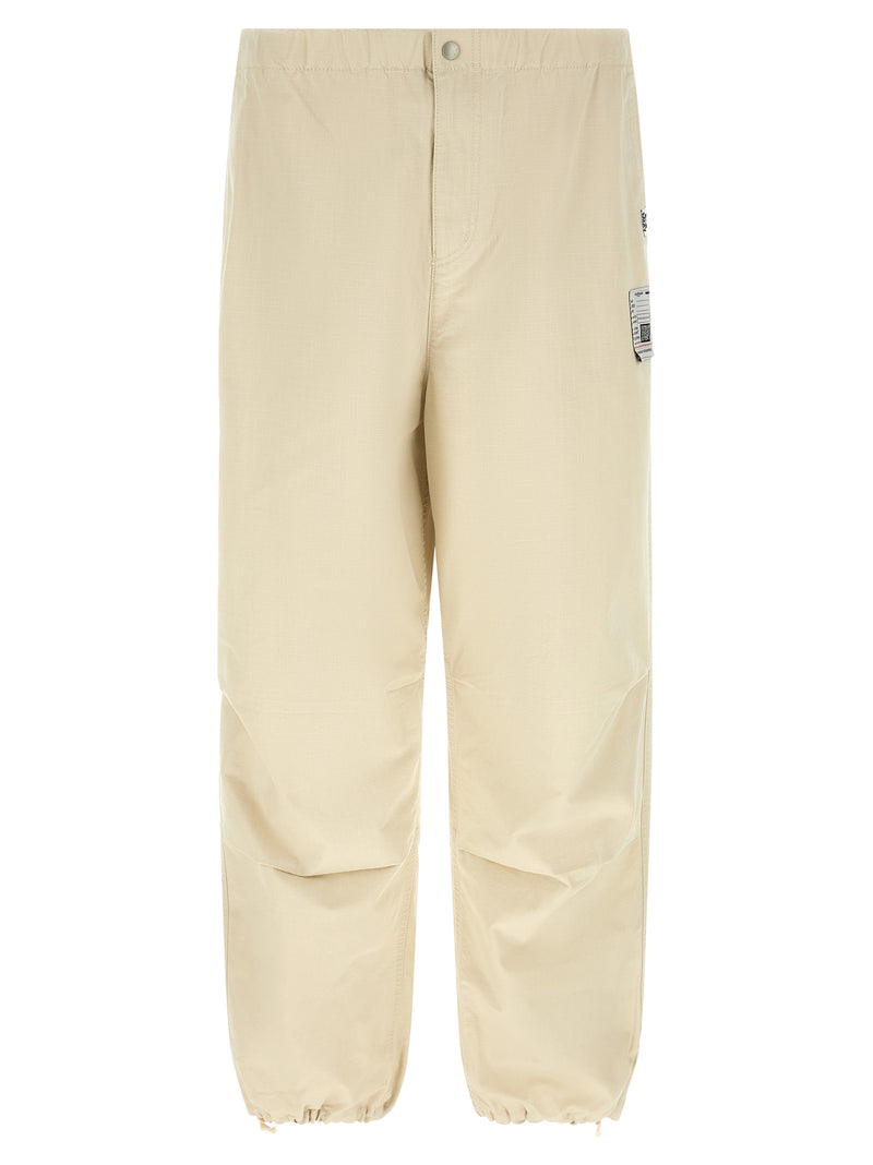 Pantalon de sport Maison Mihara Yasuhiro en coton beige