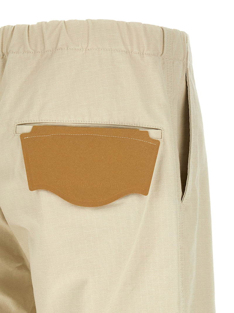 Pantalon de sport Maison Mihara Yasuhiro en coton beige