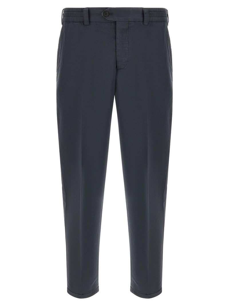 PT Torino Blue Linen Pants - The Rebel Collection