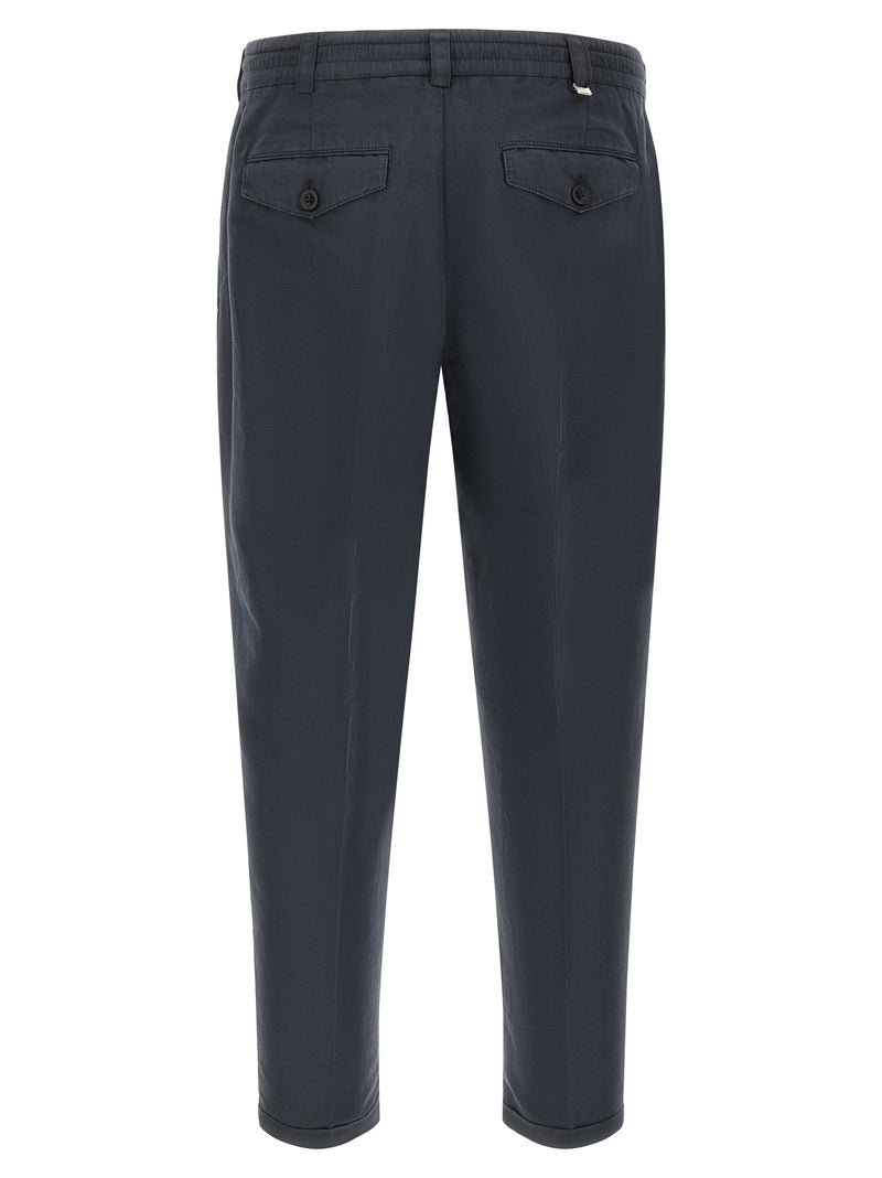 PT Torino Blue Linen Pants - The Rebel Collection