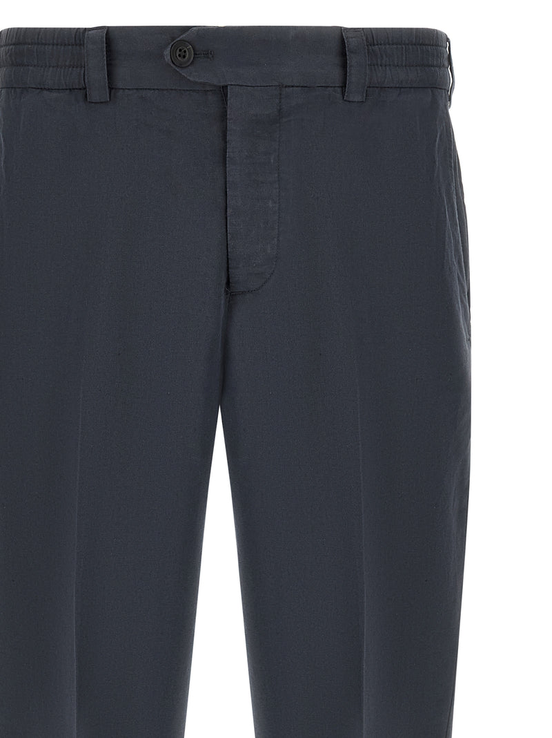 PT Torino Blue Linen Pants - The Rebel Collection