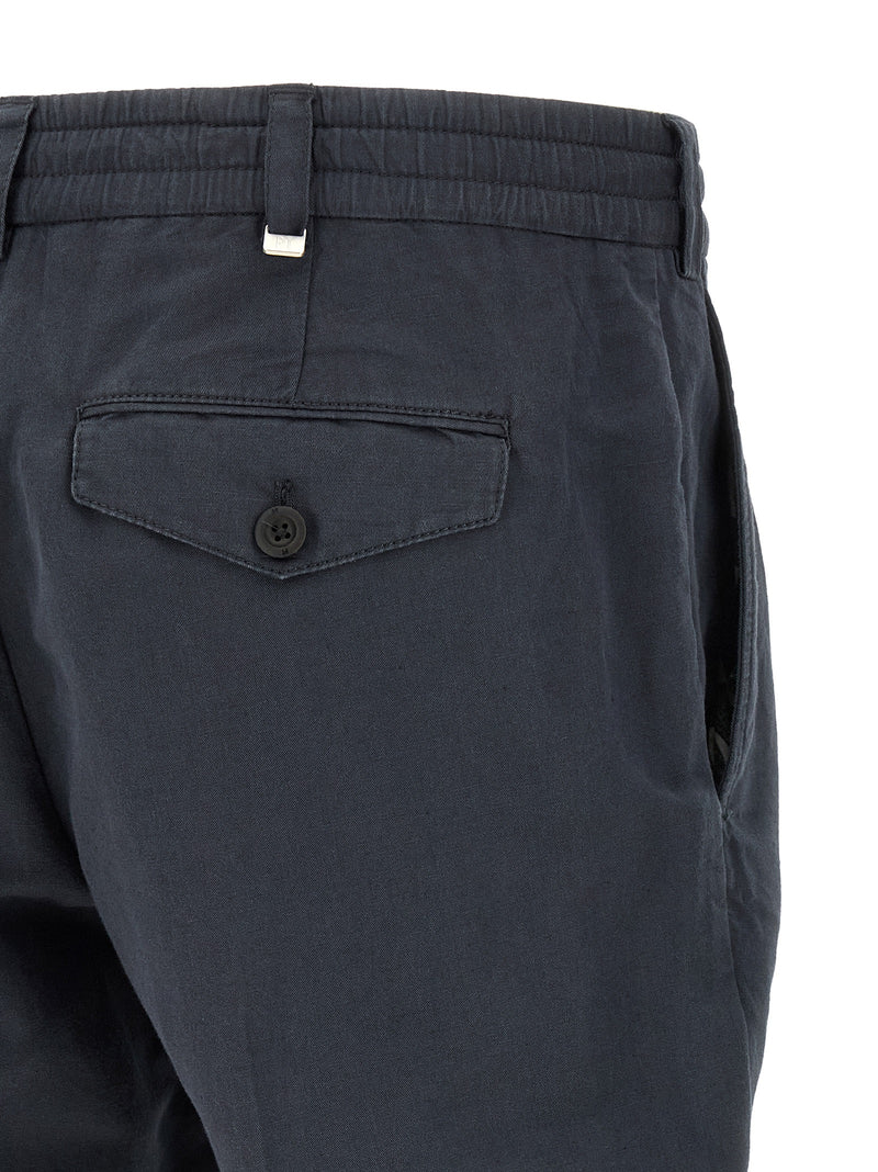 PT Torino Blue Linen Pants - The Rebel Collection