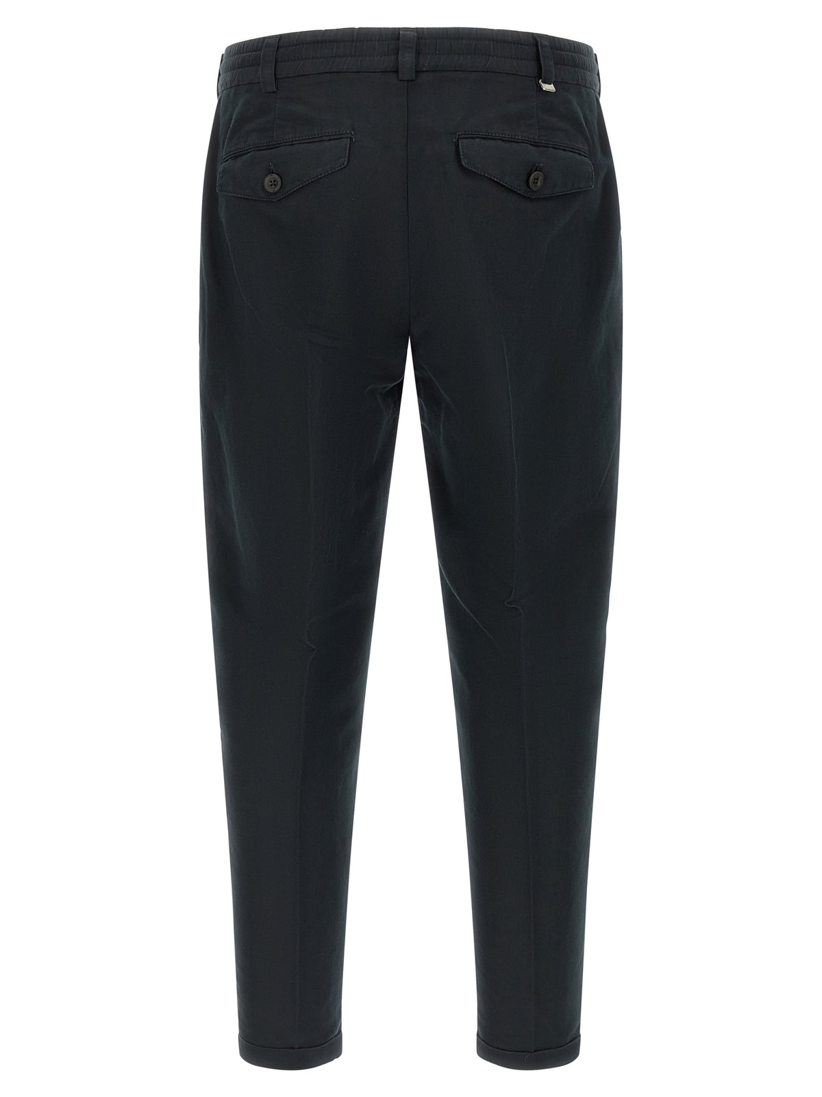 PT Torino Black Linen Casual Pants - The Rebel