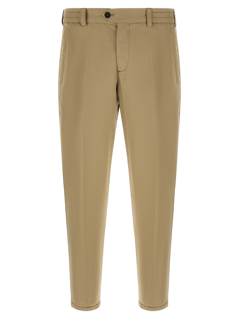 PT Torino Beige Linen Casual Pants