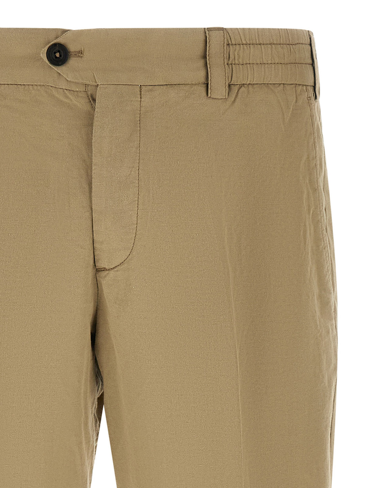 Pantalon décontracté en lin beige PT Torino
