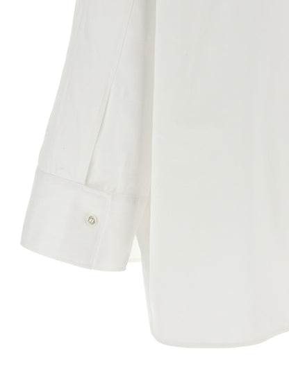 Alberto Biani White Cotton Blouse