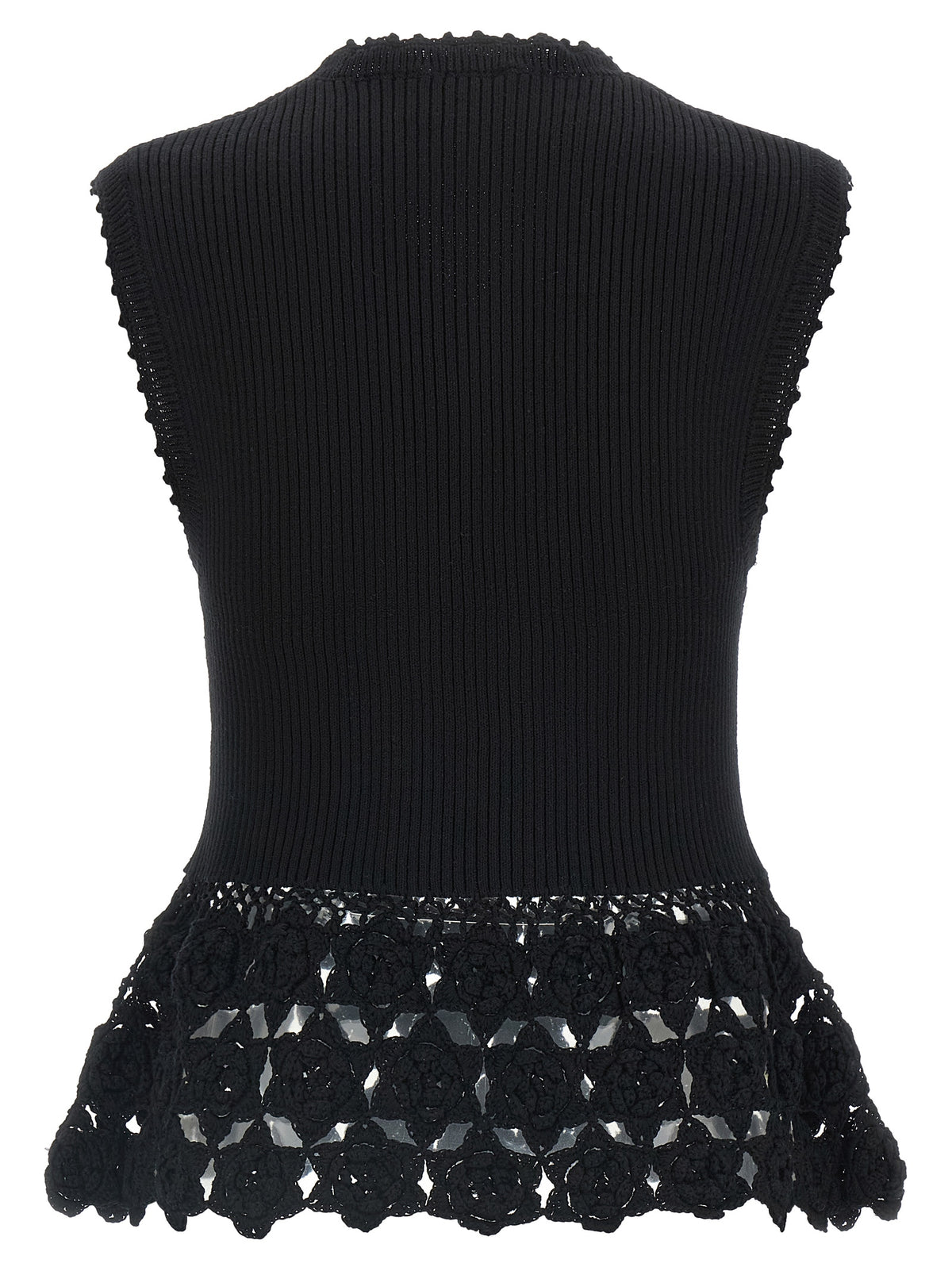 Gilet sans manches Ganni en coton biologique noir