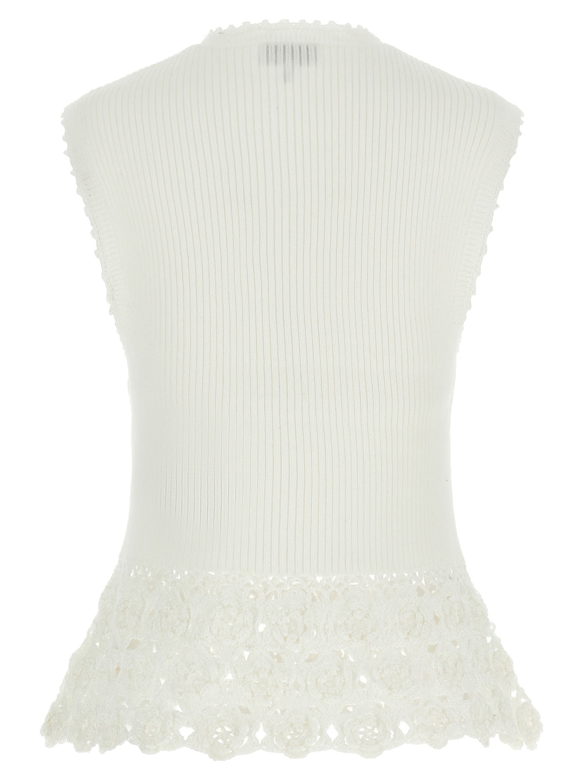 Veste sans manches Ganni en coton biologique blanc