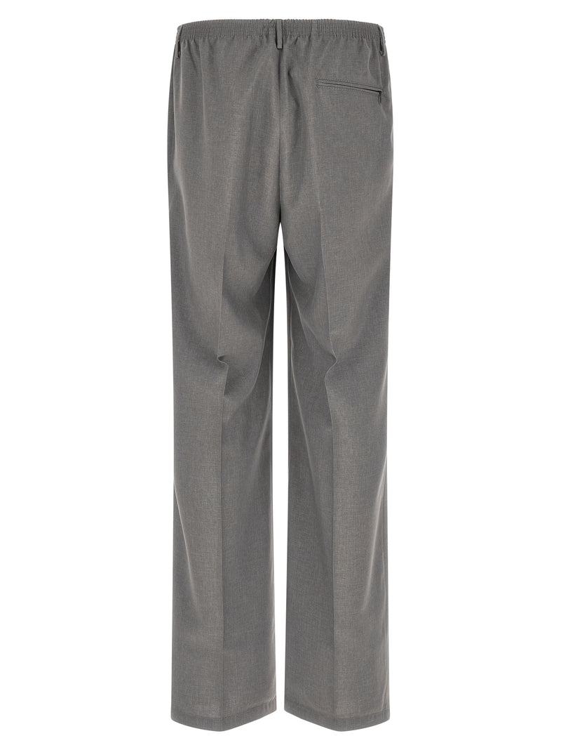 CELLAR DOOR Gray Polyester Casual Pants