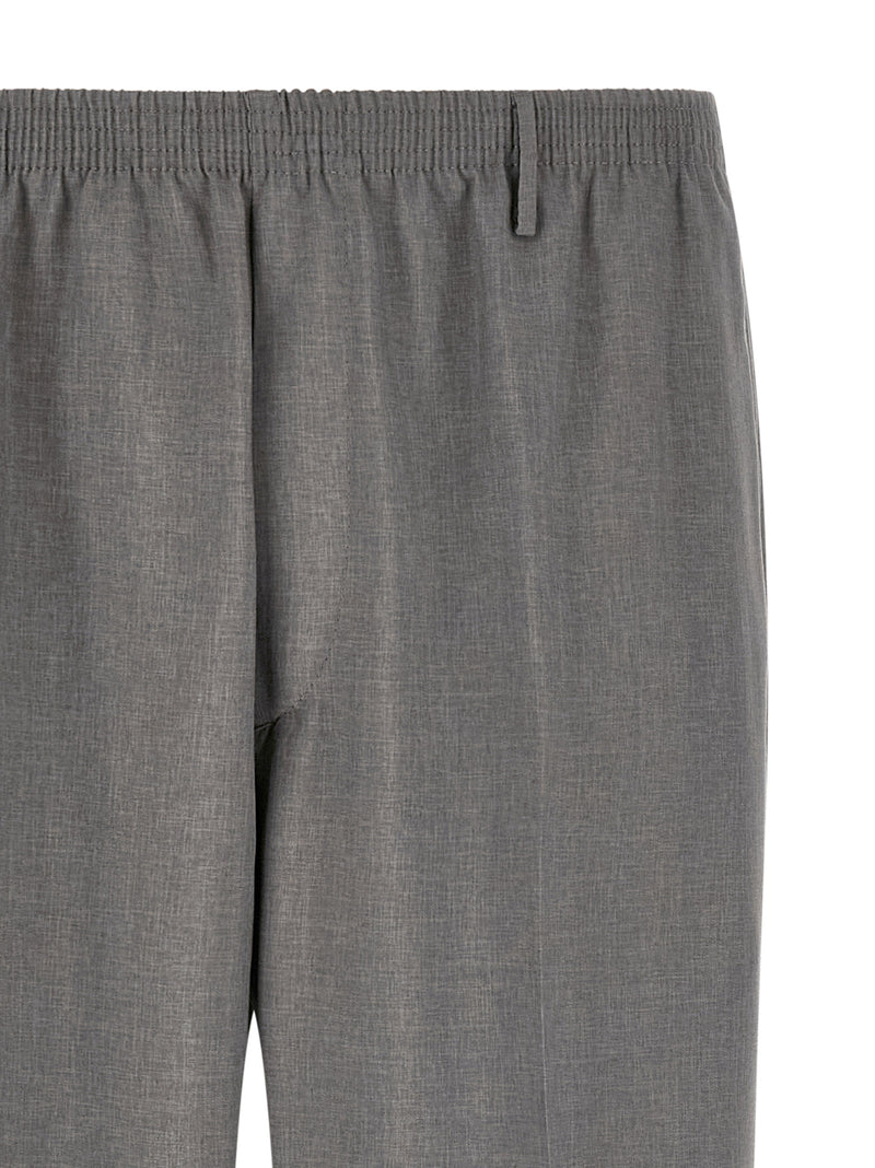 CELLAR DOOR Gray Polyester Casual Pants