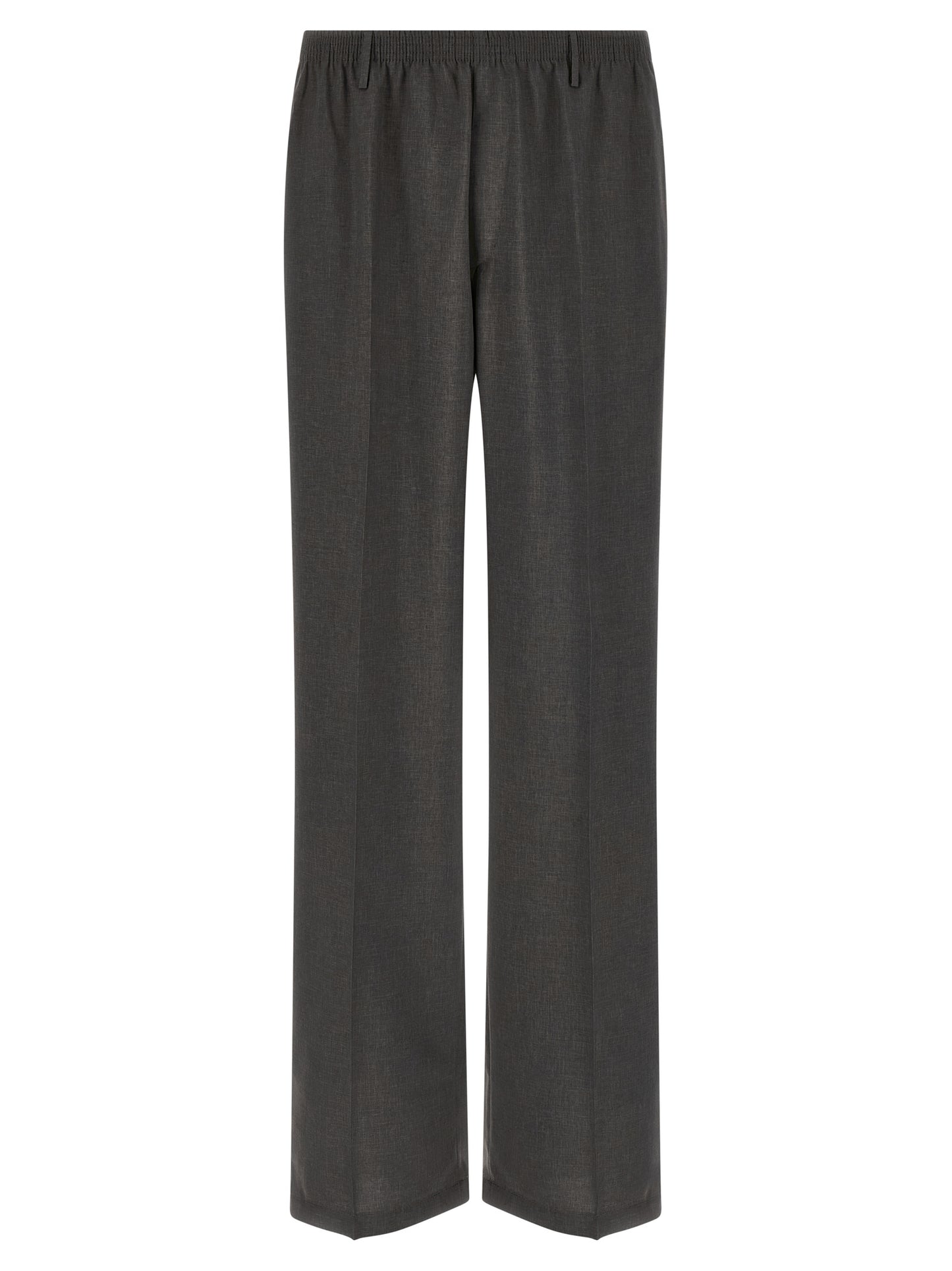 CELLAR DOOR Gray Polyester Casual Pants