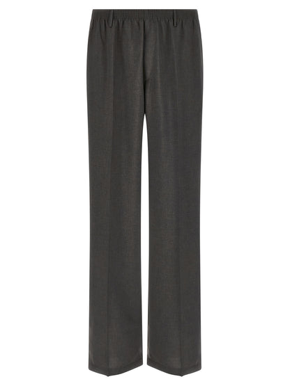 CELLAR DOOR Gray Polyester Casual Pants