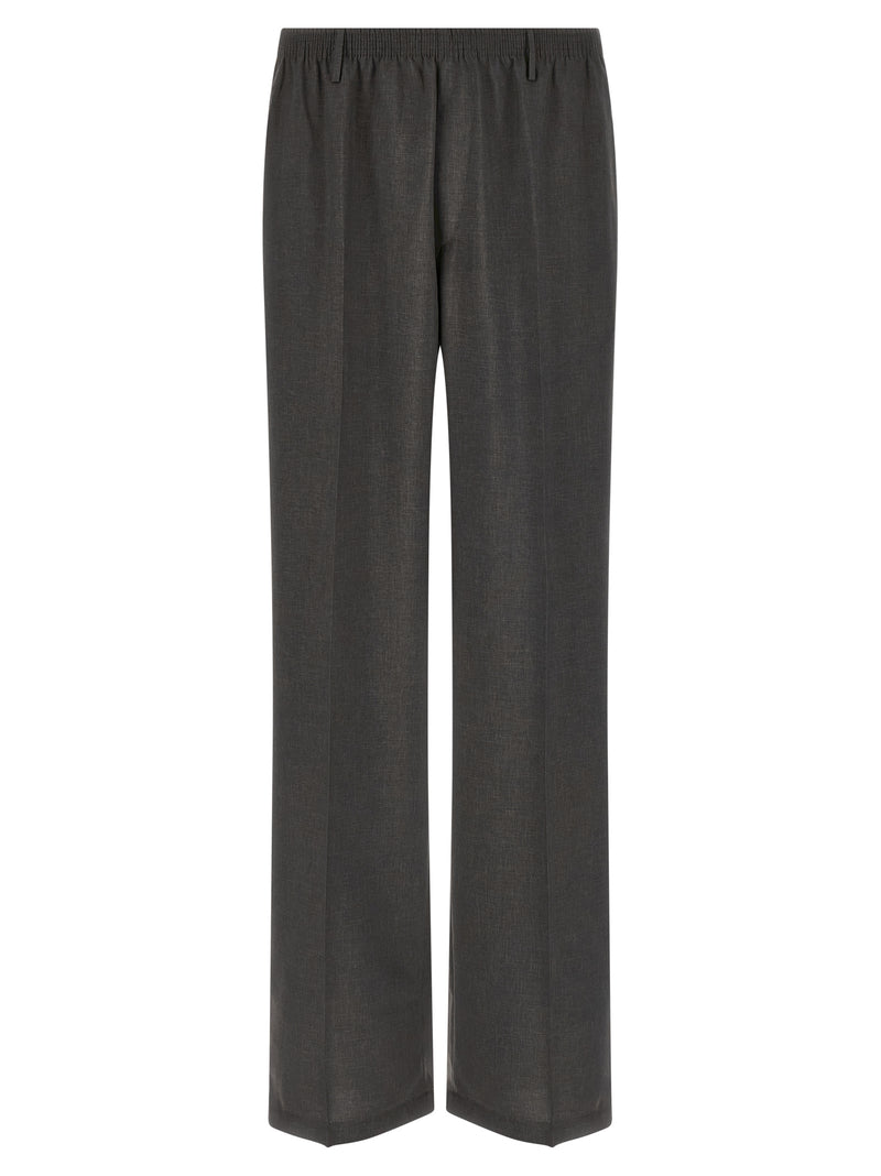 CELLAR DOOR Gray Polyester Casual Pants